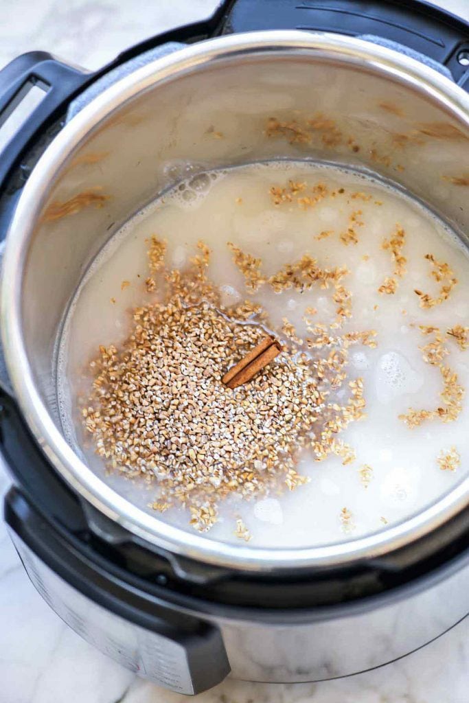 making homemade oatmeal in an instant pot