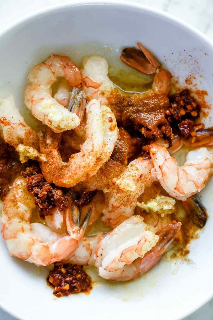 Chipotle Lime Shrimp Bowls | foodiecrush.com #shrimp #ricebowls #healthy #Mexican