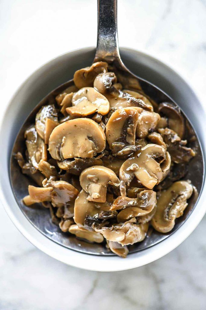 Truffled Mushrooms | foodiecrush.com #truffles #mushrooms