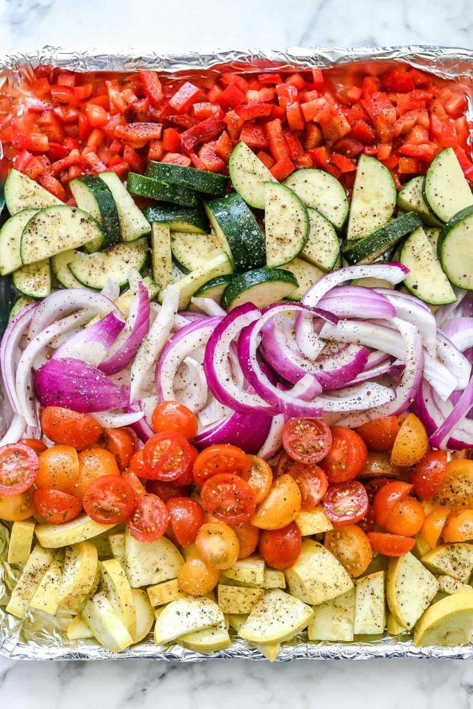 Rainbow of Vegetables | foodiecrush.com