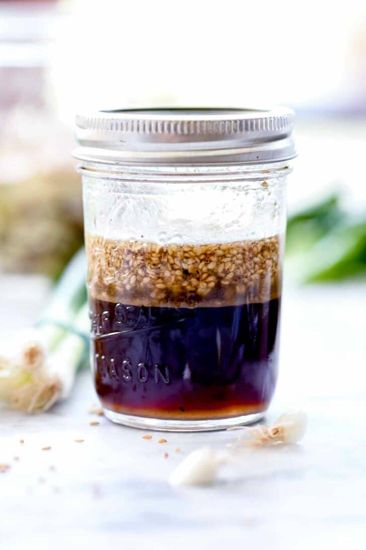 Sesame Salad Dressing | foodiecrush.com #sesame #asian #salad #dressing