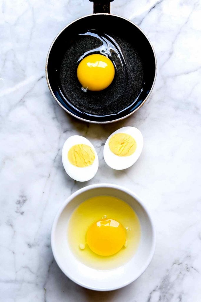 How to Cook Eggs | foodiecrush.com #eggs #poached #fried #sunnysideup