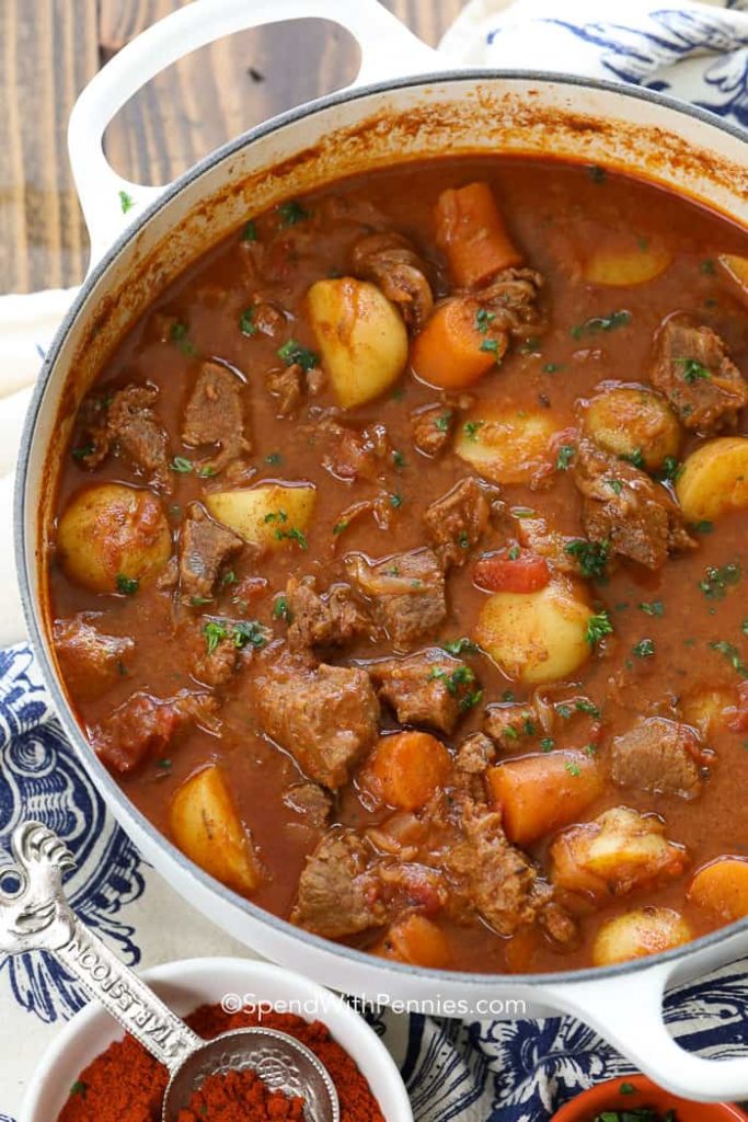 Hungarian Goulash from Spend With Pennies on foodiecrush.com