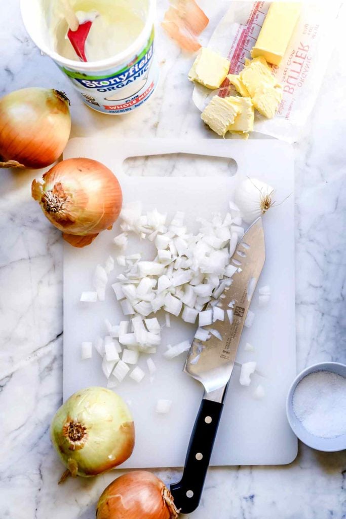 Chopped Onions | foodiecrush.com 