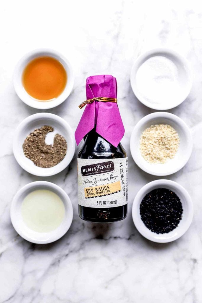 Sesame Soy Dressing ingredients | foodiecrush.com