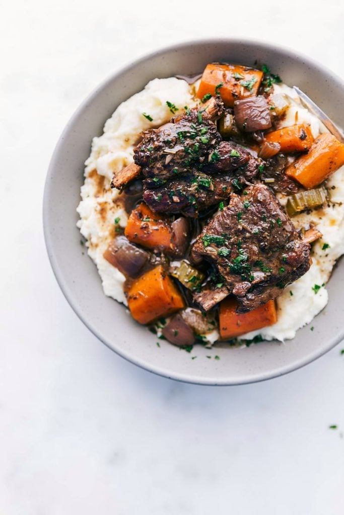 Slow Cooker Short Ribs from Chelsea's Messy Apron on foodiecrush.com