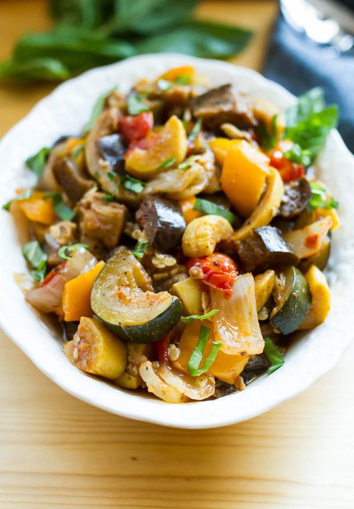 Slow Cooker Ratatouille from Eating Bird Food on foodiecrush.com