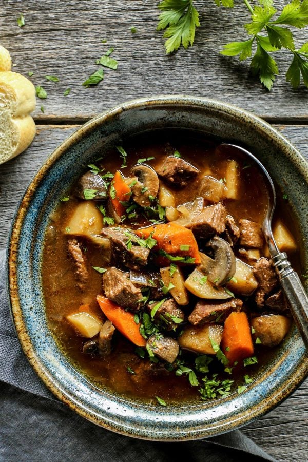 Slow Cooker Hungarian Goulash from A Farm Girl's Dabbles on foodiecrush.com