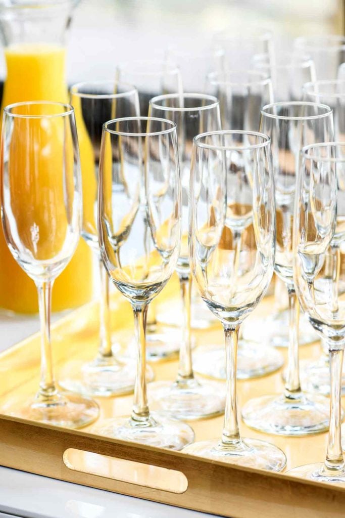 Champagne glasses | foodiecrush.com