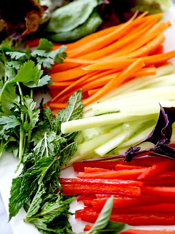 Vietnamese Salad Vegetables | foodiecrush.com