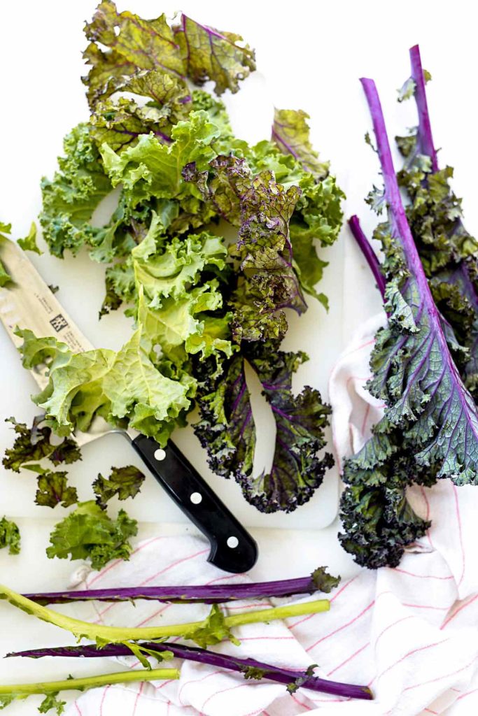 Easy Kale Caesar Pasta Salad | foodiecrush.com #pasta #salad #easy #recipes