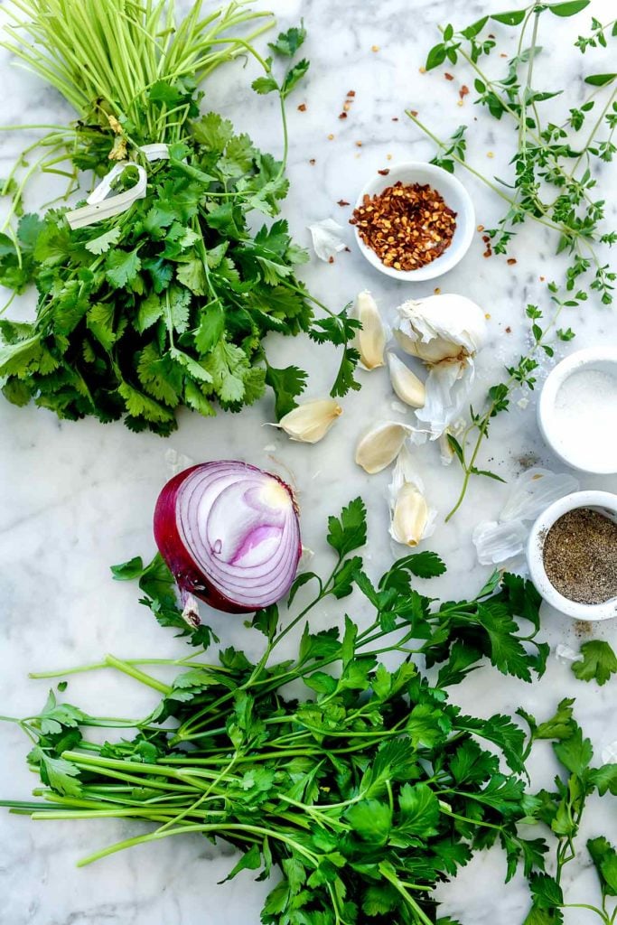 How to Make the Best Easy Chimichurri Sauce | foodiecrush.com #chimichurri #sauce #steak #recipe