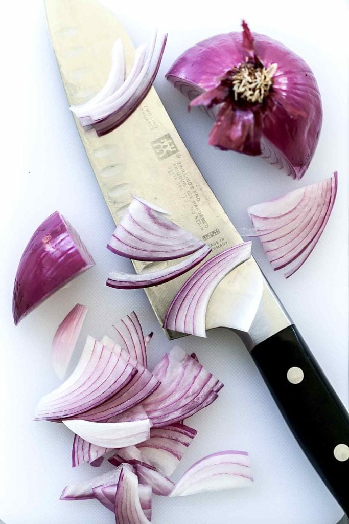 Sliced Red Onion | foodiecrush.com