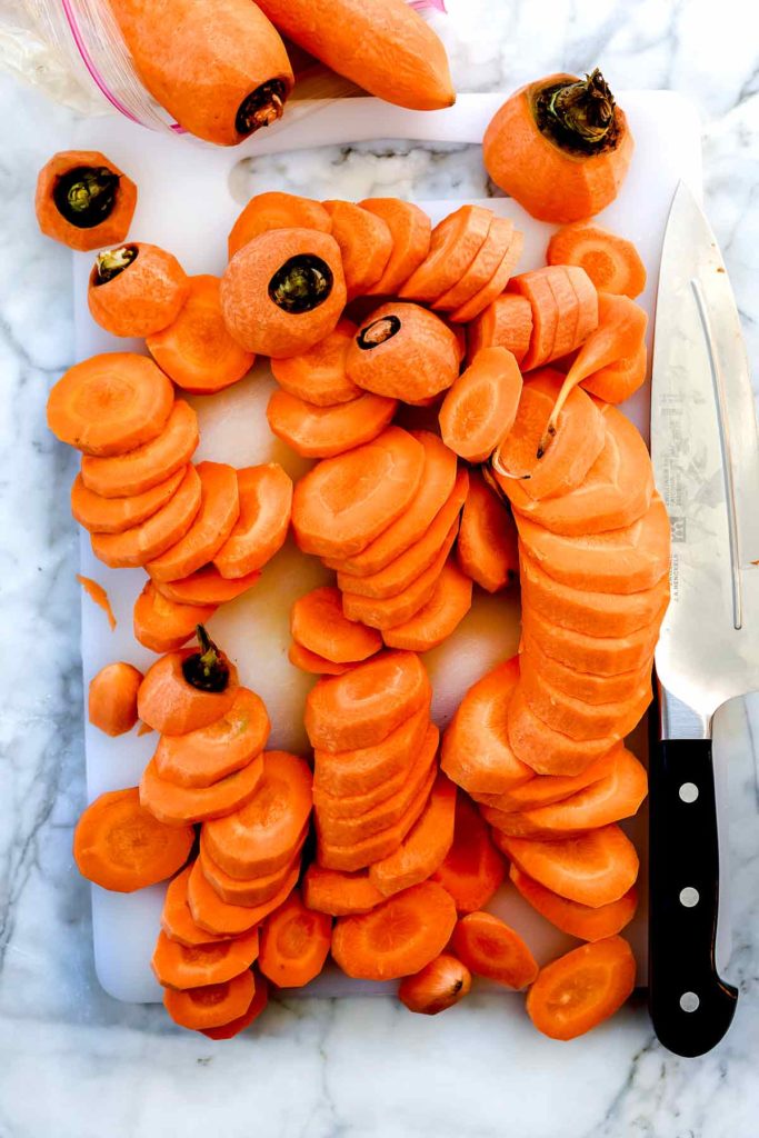 Sliced carrots foodiecrush.com