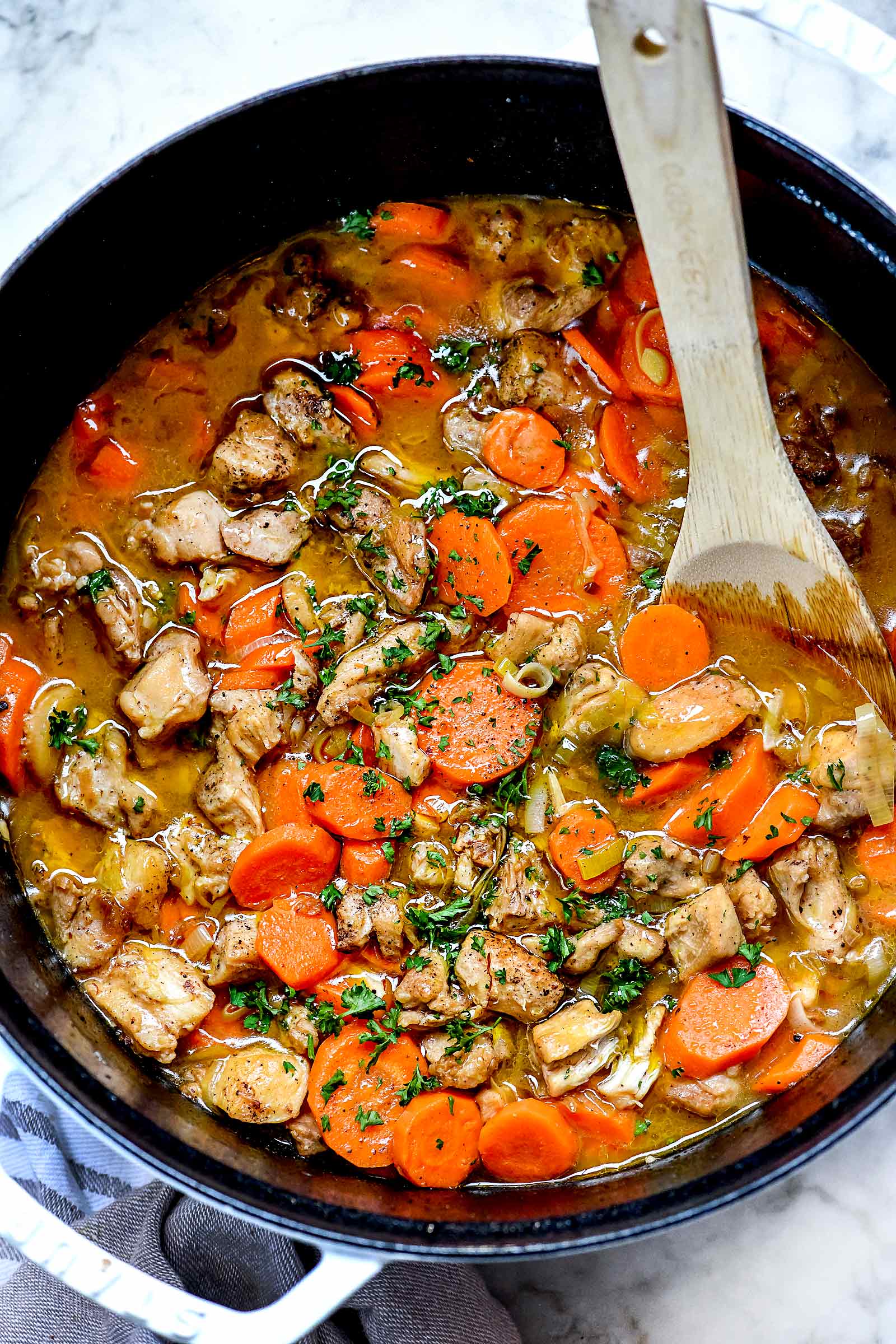 Slow Cooker Chicken Sausage Stew Recipe - About a Mom