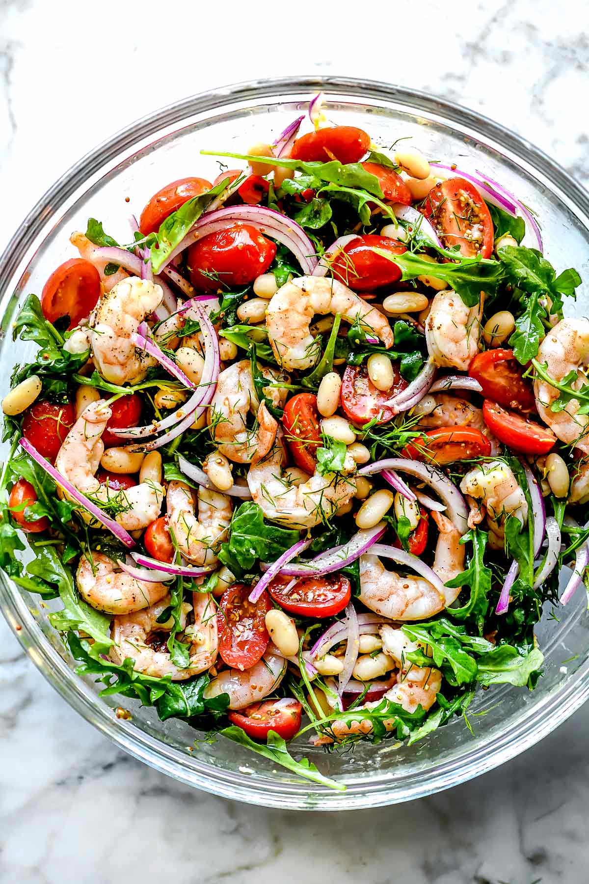 Mediterranean Shrimp Salad With Cannellini Beans 