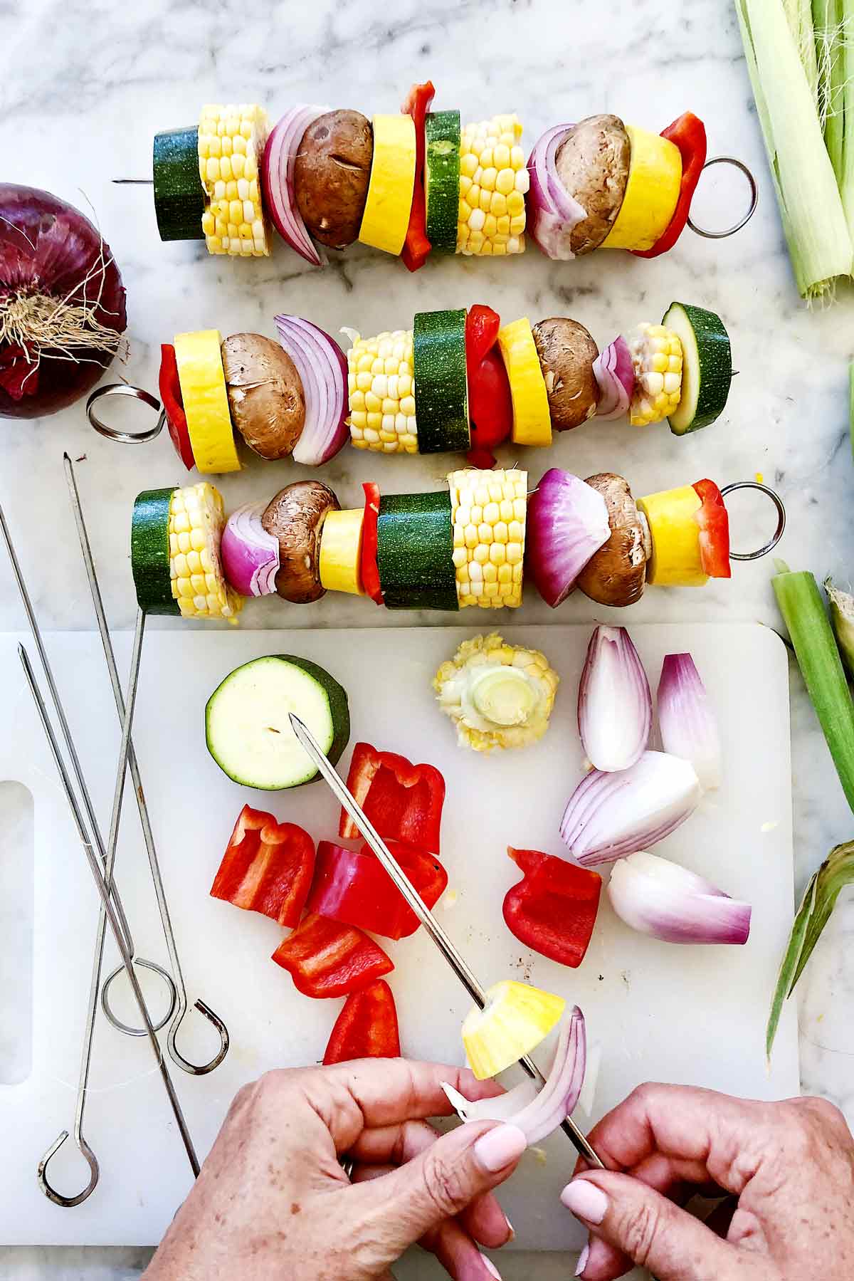Grilled Veggie Skewers - The Culinary Compass