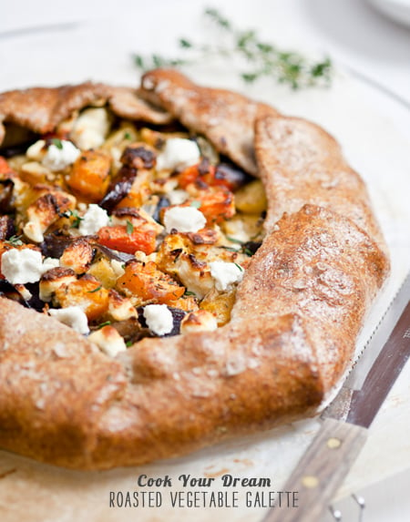 FoodieCrush Magazine Cook Your Dream Roasted Vegetable Galette