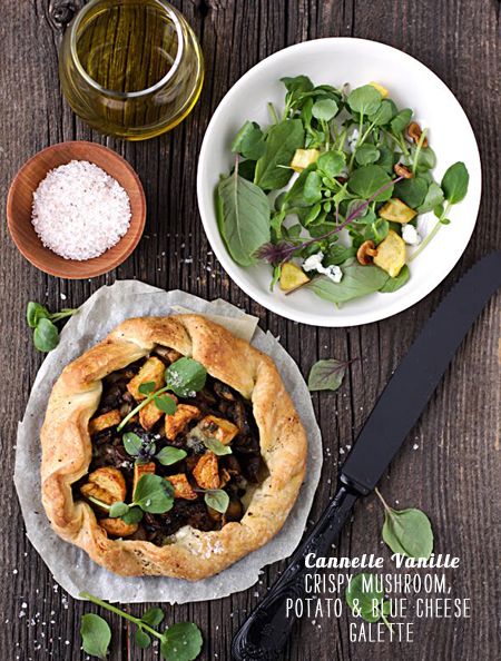 FoodieCrush Magazine Canelle Vanille Mushroom Galette