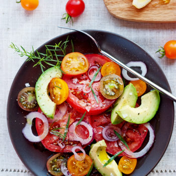 Avocado Tomato Salad | foodiecrush.com