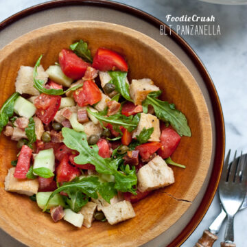 FoodieCrush Magazine BLT Panzanella Salad
