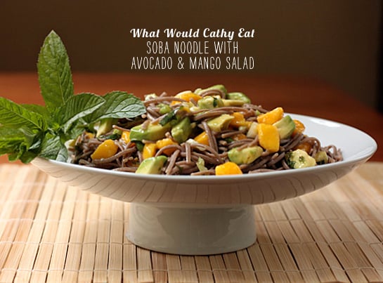 FoodieCrush Magazine What Would Cathy Eat Soba Noodle Avocado Salad
