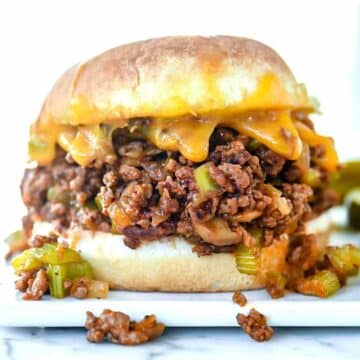 One Pot Sloppy Joes | foodiecrush.com #hamburger #sloppy #joes #sandwich