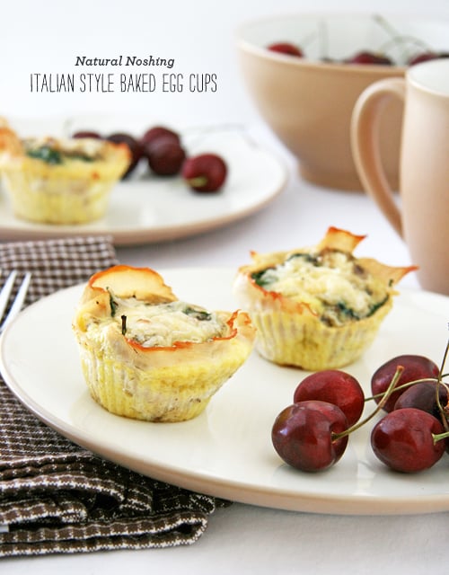 FoodieCrush Magazine Natural Noshing Italian Style Baked Egg Cups