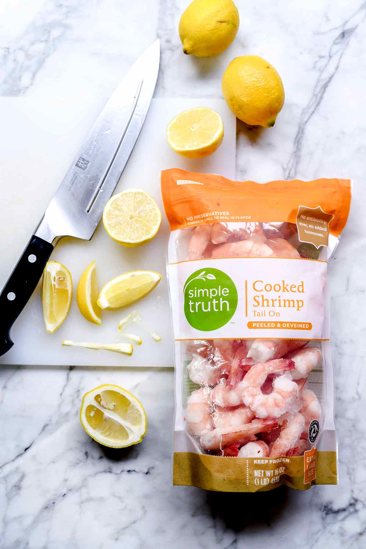 Frozen shrimp thawed | foodiecrush.com