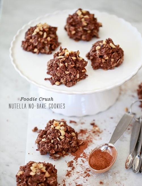 Nutella não assar biscoitos | Foodiecrush.com 