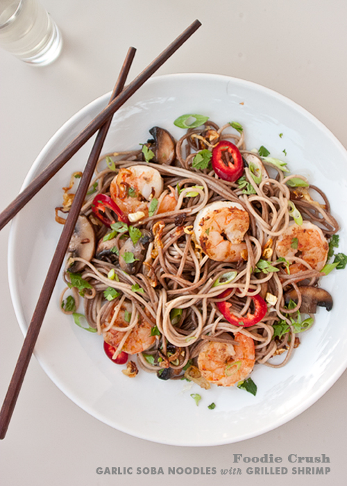 Shrimp Soba Noodles | Foodiecrush.com
