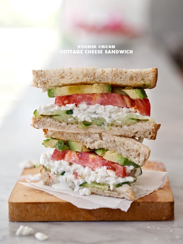 Cottage Cheese Sandwich With Avocado