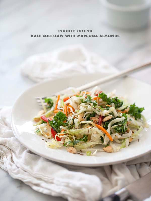 Foodie Crush Kale Coleslaw Salad