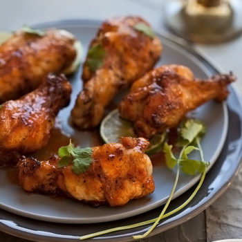Sriracha Chicken Wings are my favorite spicy snack
