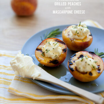 Recipe for Grilled Peaches with Mascarpone