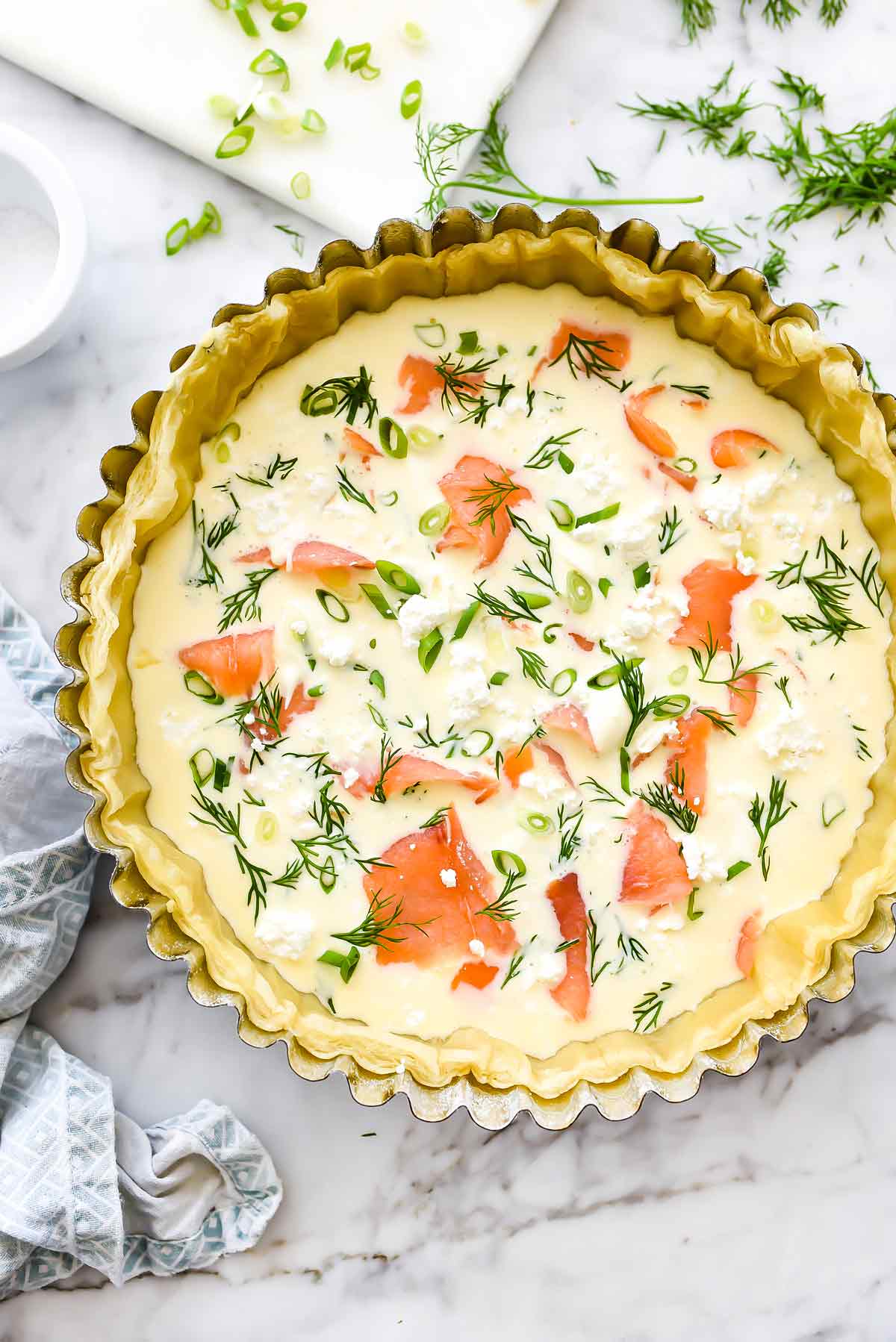 Puff Pastry Smoked Salmon and Crème Fraîche Quiche ...