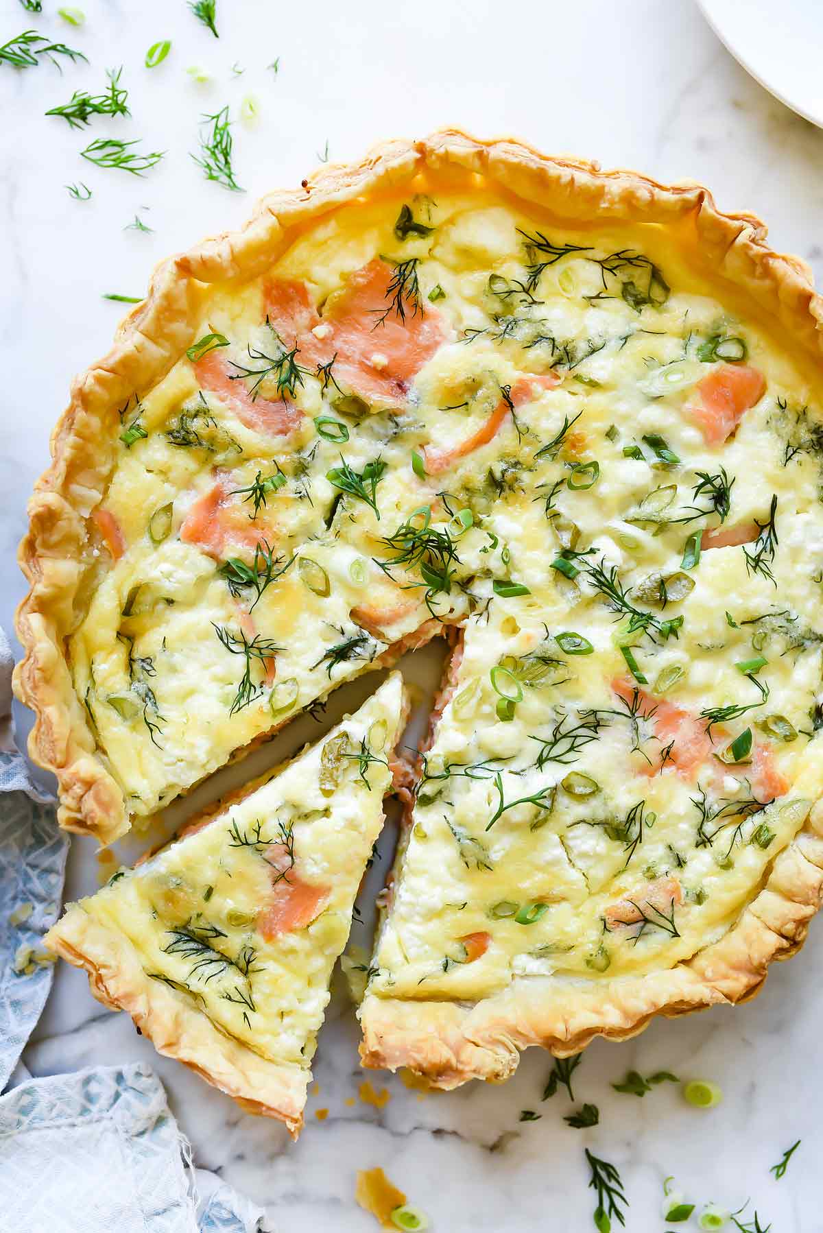 Puff Pastry Smoked Salmon & Goat Cheese Quiche