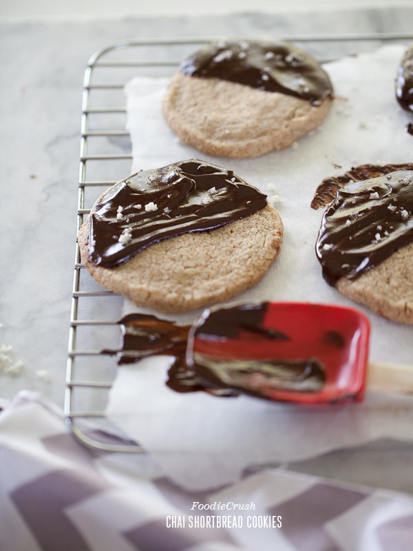 Chai Shortbread Cookie from FoodieCrush.com