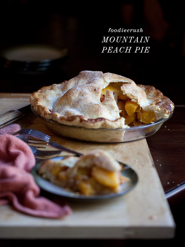 Mountain Peach Pie from FoodieCrush