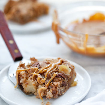 Caramel Apple Brownie from FoodieCrush