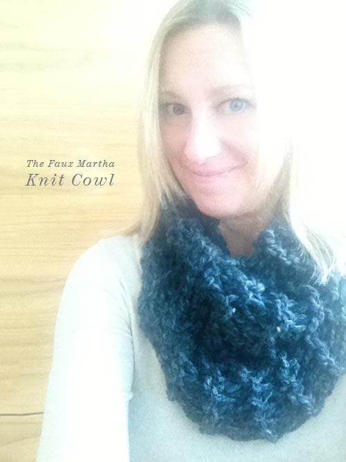 Chunky Knit Cowl from The Faux Martha via foodiecrush.com