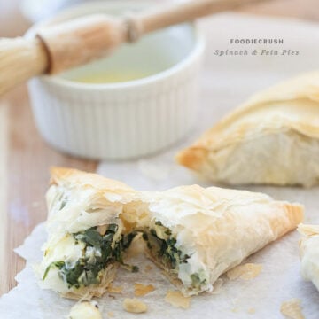 Spinach Feta Hand Pie || foodiecrush.com