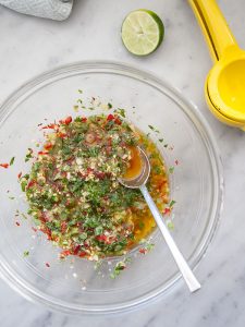 Seared Ahi Tuna with Asian Avocado Salsa - foodiecrush