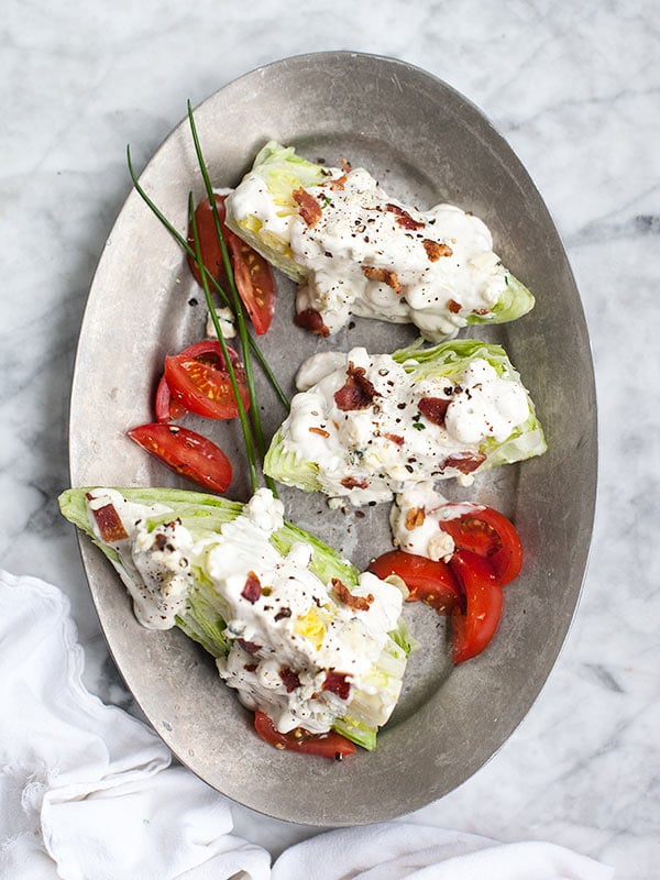 Blue Cheese Wedge Salad | foodiecrush.com