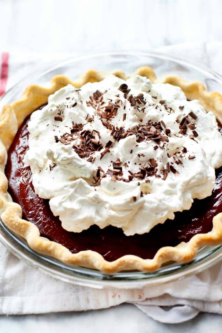 Chocolate Cream Pie foodiecrush.com 