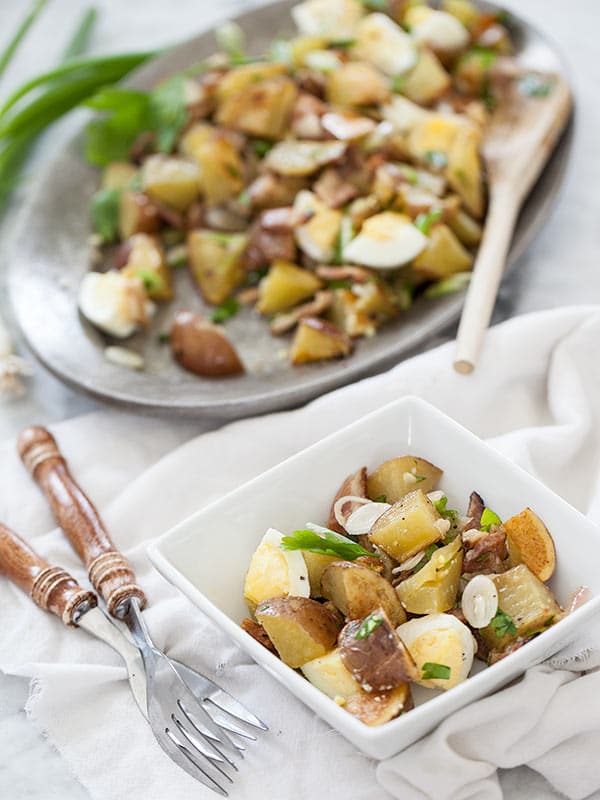 Roasted Potato Salad with Bacon Dressing Image