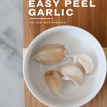 How to Peel Garlic in the Microwave | foodiecrush.com