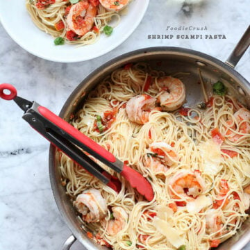 Shrimp Scampi Pasta | foodiecrush.com