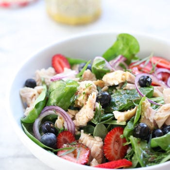 Summer Berry Spinach Salad | FoodieCrush