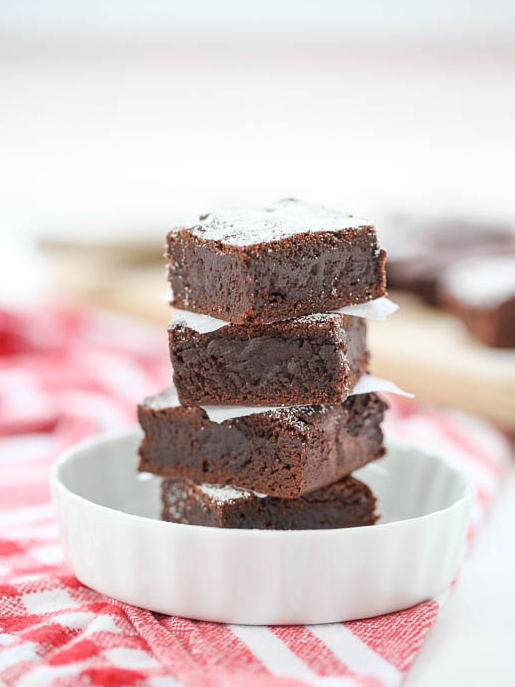 Dark Chocolate Brownies | foodiecrush.com 